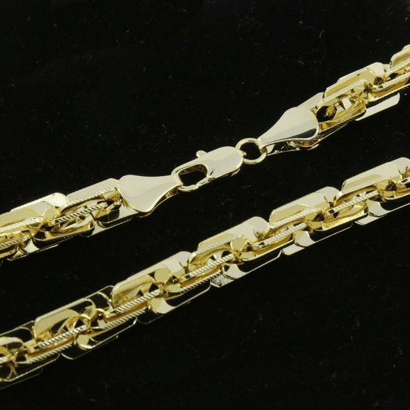 New 14k Gold 10mm 30" Maze Chain - Picture 5 of 5
